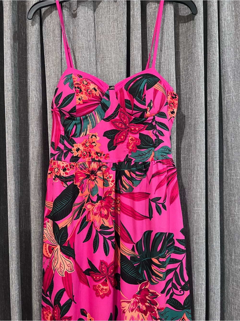 Band of the Free Tropical Floral Maxi Dress - pockets Size M NWOT
